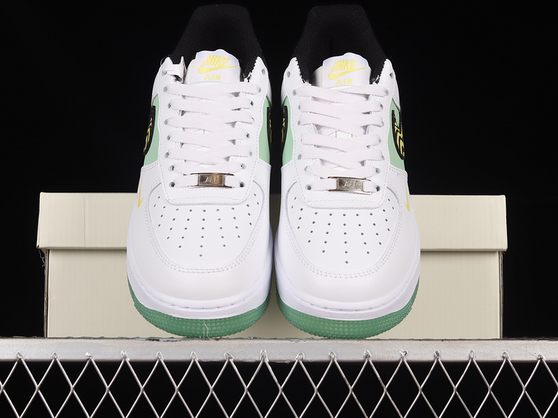 Nike Air Force 1 '07 Low White/Yellow/Green/Black 13