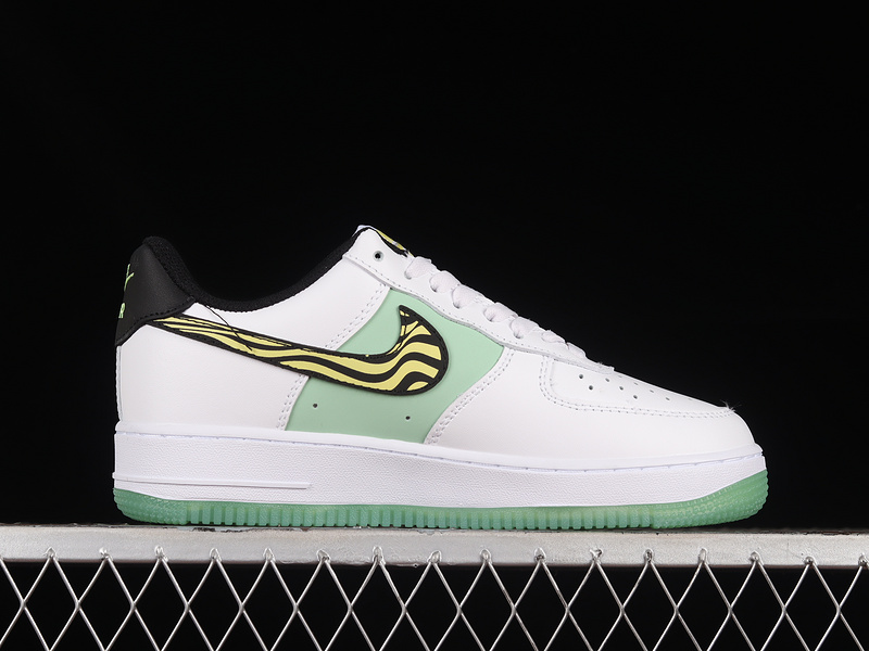 Nike Air Force 1 '07 Low White/Yellow/Green/Black 23