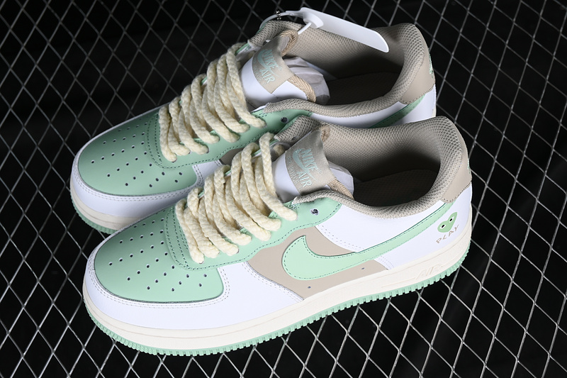 Comme Des Garcons X Nk Air Force 1 Low White/Green/Grey 11