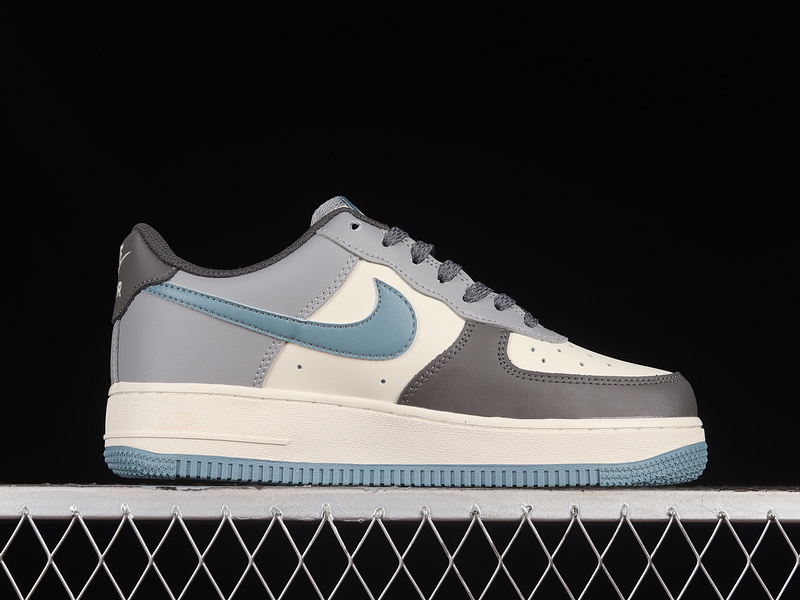 Nike Air Force 1 '07 Summit White/White/Blue Whisper/Grey 9