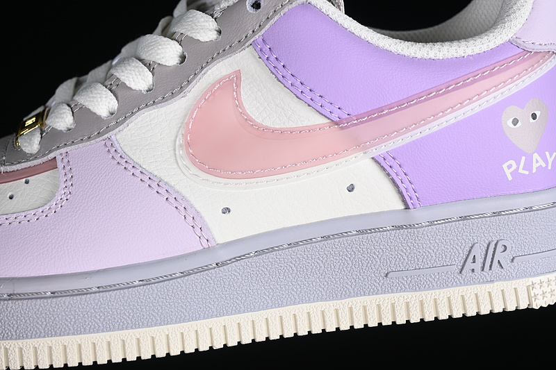 Comme Des Garcons Air Force 1 Low White/Pink/Purple 5