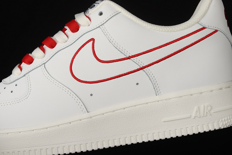 Air Force 1 Low 07 Off-White/Off-White/Red 5