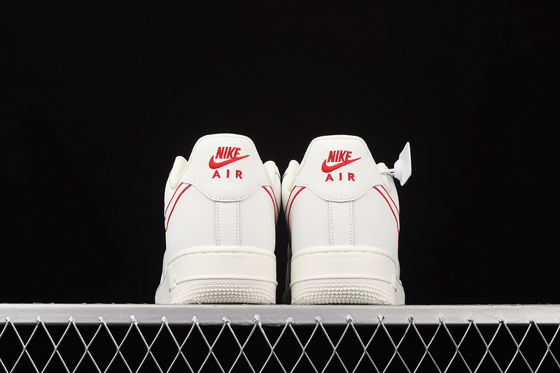 Air Force 1 Low 07 Off-White/Off-White/Red 11