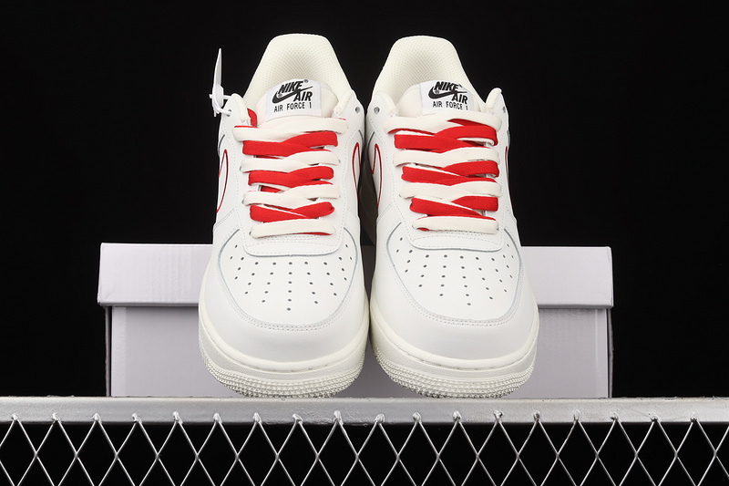 Air Force 1 Low 07 Off-White/Off-White/Red 17