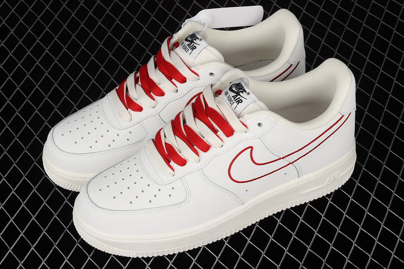 Air Force 1 Low 07 Off-White/Off-White/Red 23