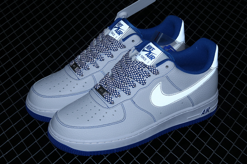 Nike Air Force 1 '07 White/White/Blue 15