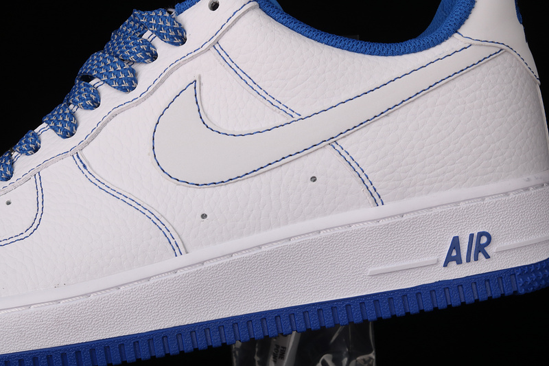 Nike Air Force 1 '07 White/White/Blue 19