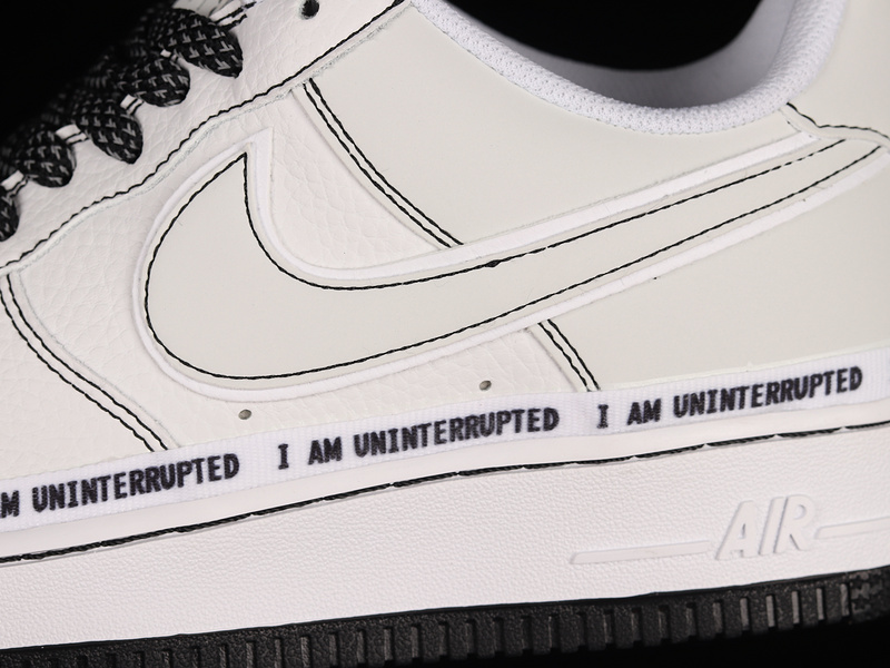 Air Force 1 Low 07 Qs More Than X Uninterrupted White/White/Blue 19