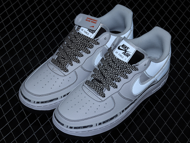 Air Force 1 Low 07 Qs More Than X Uninterrupted White/White/Blue 25