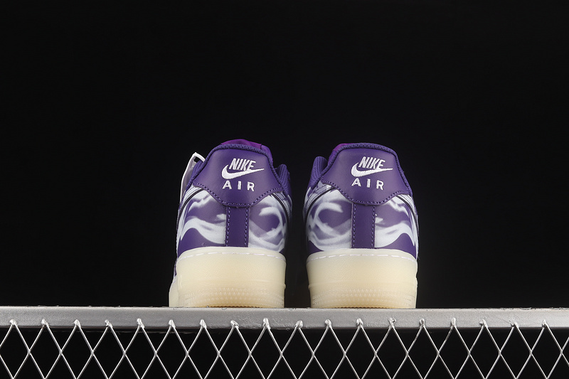 Nike Air Force 1 '07 Skeleton Qs White/Purple 29