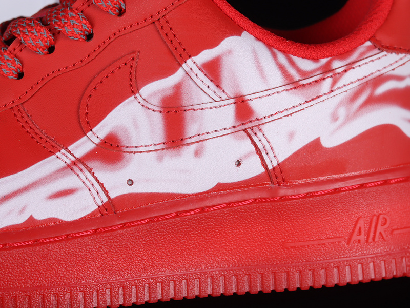 Air Force 1 Low Red Skeleton Red/Red/White 7