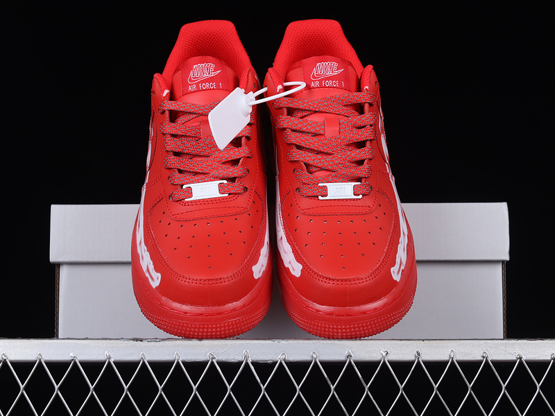 Air Force 1 Low Red Skeleton Red/Red/White 29