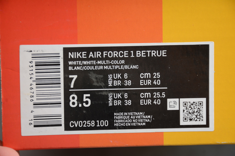 Air Force 1 Low Betrue White/Multi-Color 15