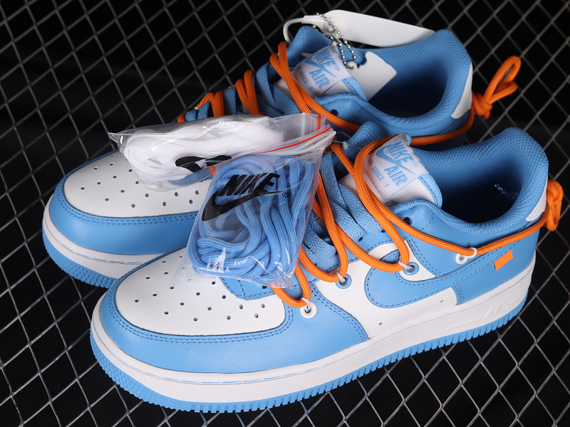 Air Force 1 Low 07 White/Game Royal/Orange 7