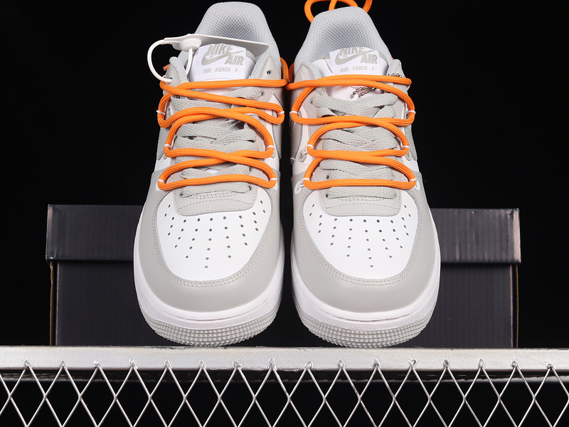 Air Force 1 Low 07 Light Grey/White/Orange 5