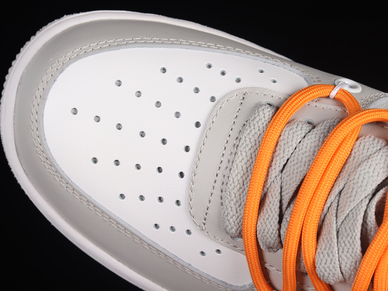 Air Force 1 Low 07 Light Grey/White/Orange 11