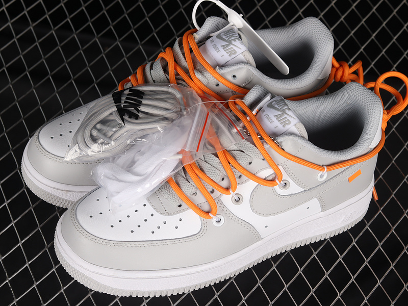 Air Force 1 Low 07 Light Grey/White/Orange 15