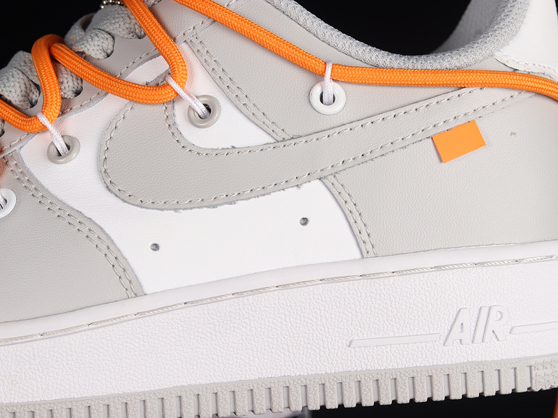 Air Force 1 Low 07 Light Grey/White/Orange 21