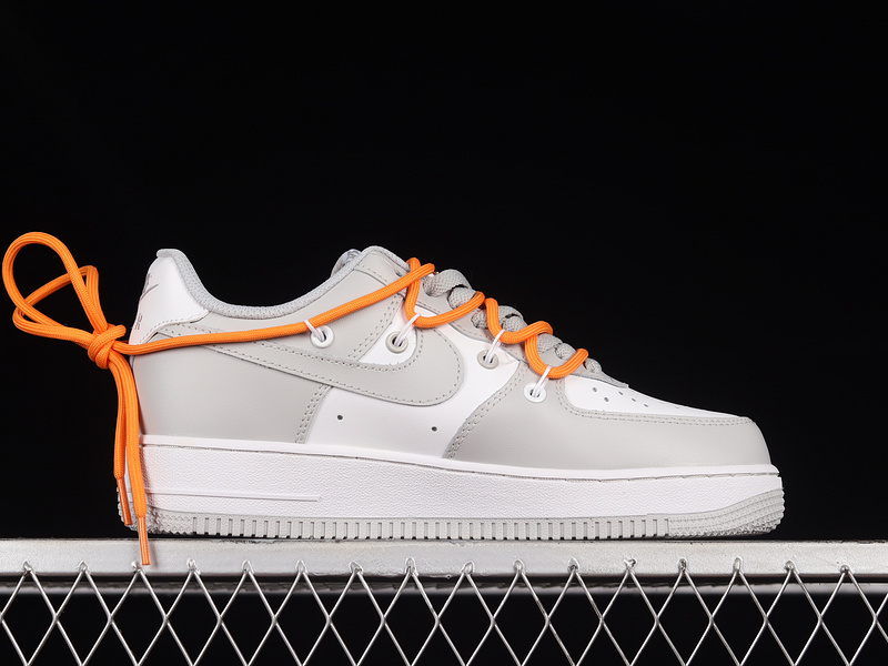 Air Force 1 Low 07 Light Grey/White/Orange 29