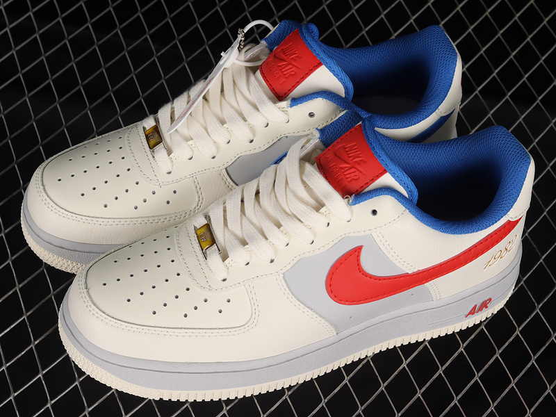 Air Force 1 Low 07 Toffee Beige/Blue/Red 7