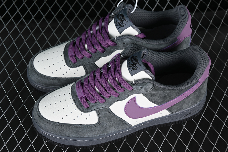 Nike Air Force 1 '07 Low Grey/White/Purple 19