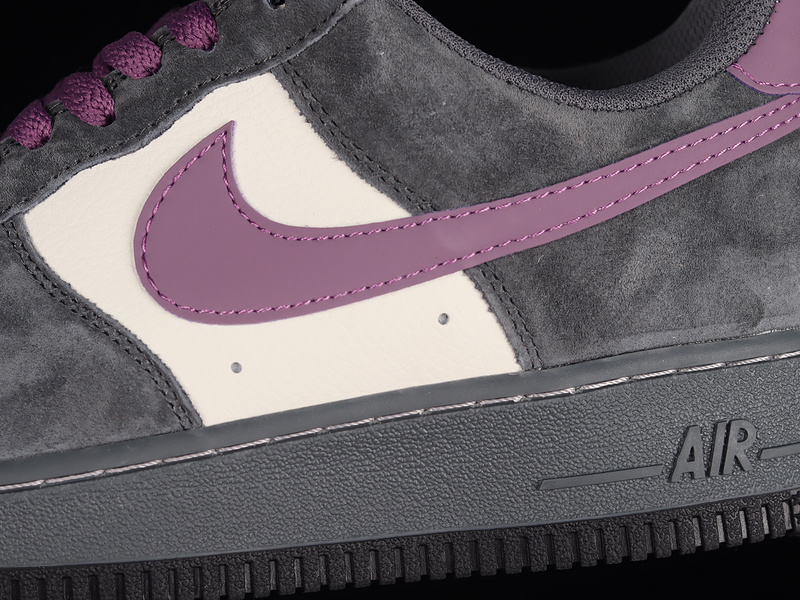 Air Force 1 Low Dark Grey/Purple-White 5