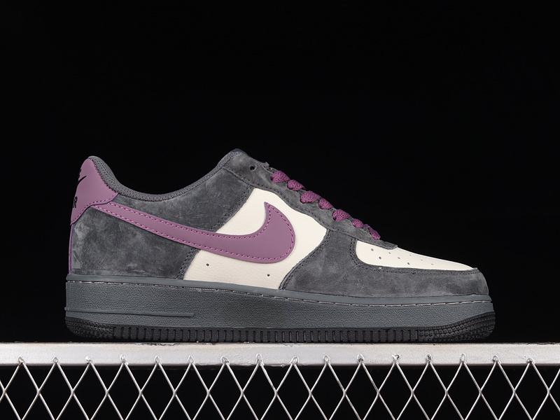 Air Force 1 Low Dark Grey/Purple-White 11