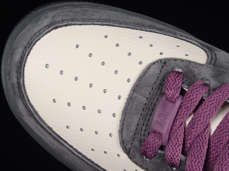 Air Force 1 Low Dark Grey/Purple-White 17