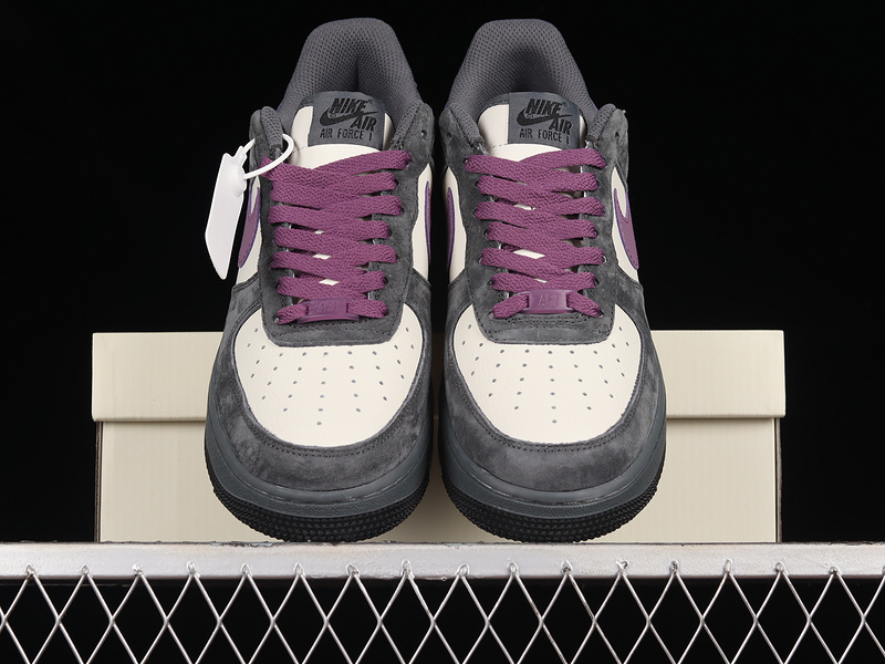 Air Force 1 Low Dark Grey/Purple-White 29