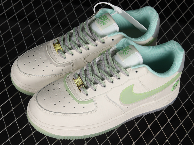 Air Force 1 Low Lv8 Double Swoosh White/Blue/Green 5