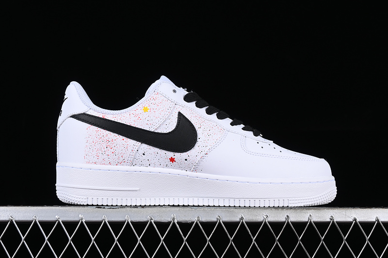 Nike Air Force 1 '07 Low White/Black/Grey/Red/Yellow 3