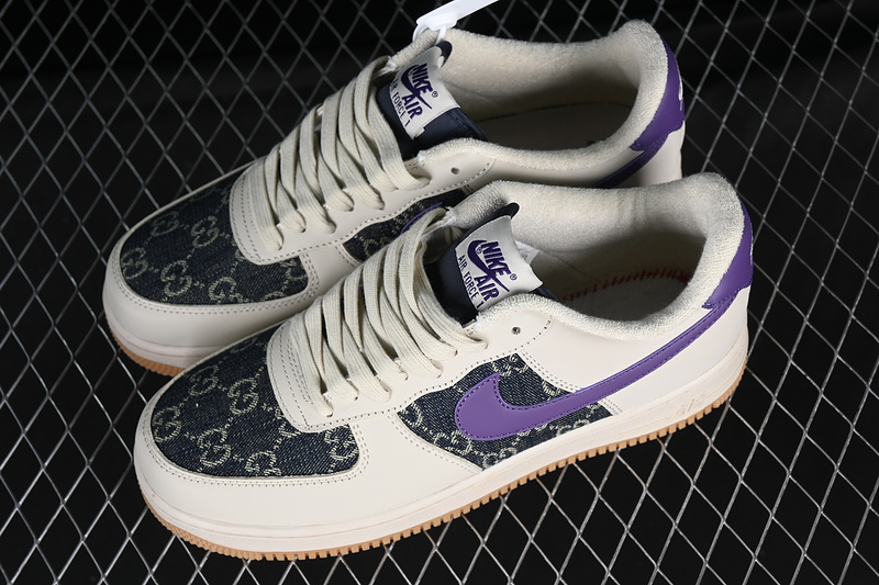 Nike Air Force 1 '07 Low White/Black/Purple 13