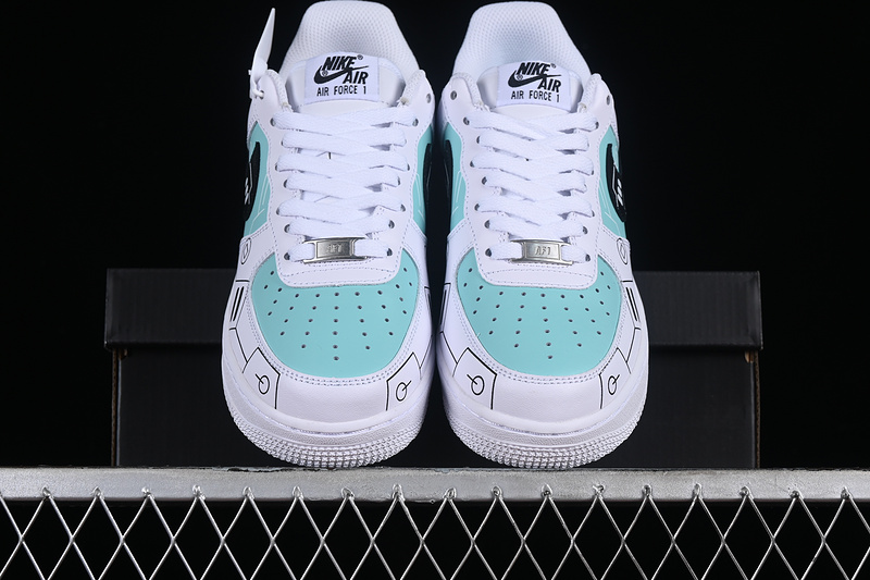 Nike Air Force 1 '07 Low Ps5 White/Black/Green 7