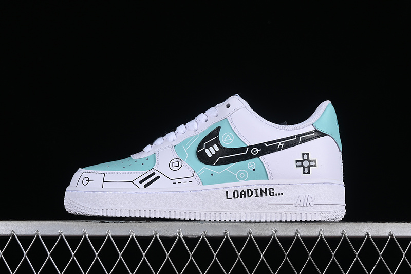 Nike Air Force 1 '07 Low Ps5 White/Black/Green 15