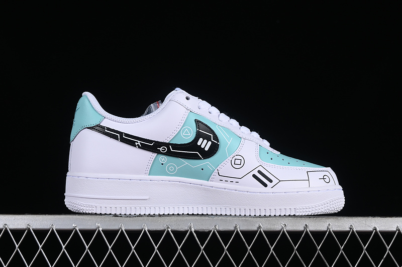 Nike Air Force 1 '07 Low Ps5 White/Black/Green 31