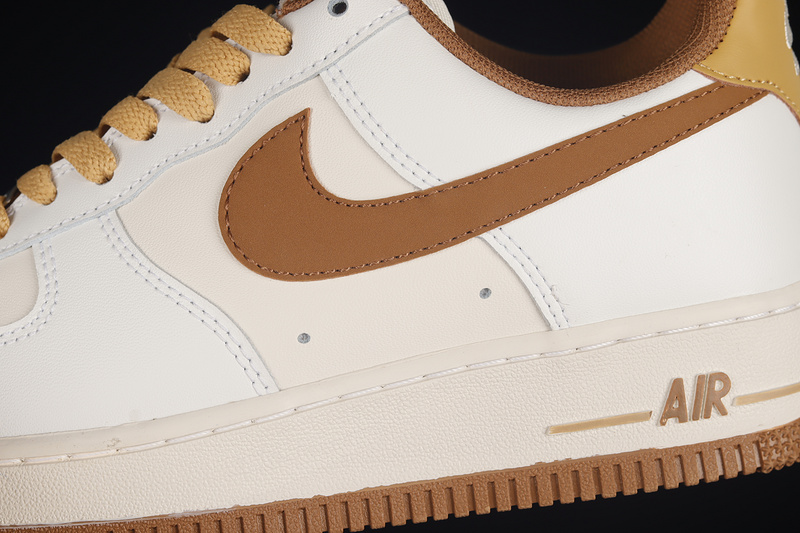 Air Force 1 Low White/White/Brown 9