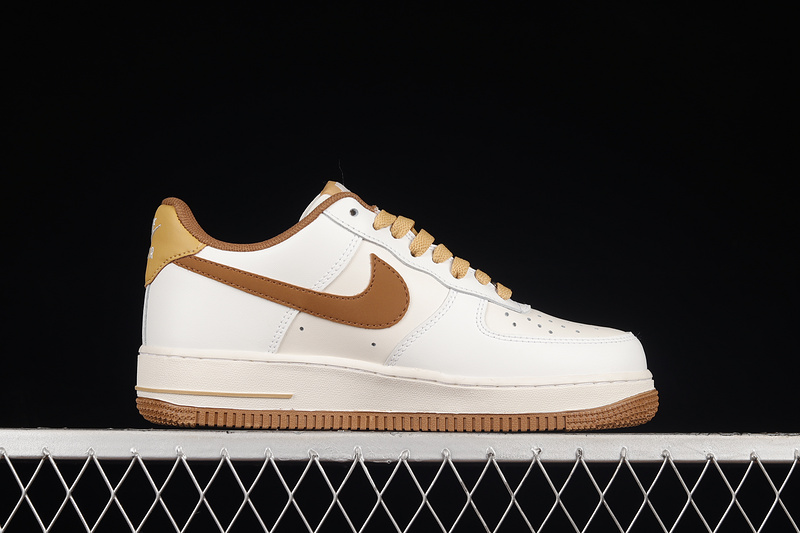 Air Force 1 Low White/White/Brown 19