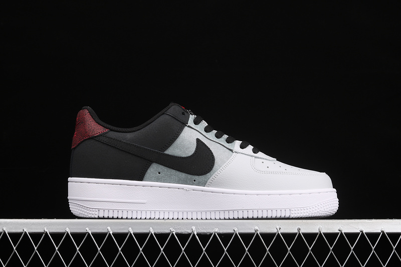 Air Force 1 Low 07 Lv8 Black/Smoke Grey/Pure Platinum/Red Lava 13