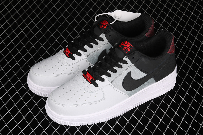 Air Force 1 Low 07 Lv8 Black/Smoke Grey/Pure Platinum/Red Lava 17