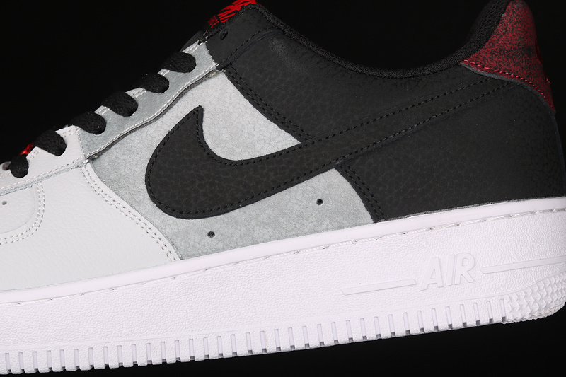 Air Force 1 Low 07 Lv8 Black/Smoke Grey/Pure Platinum/Red Lava 19