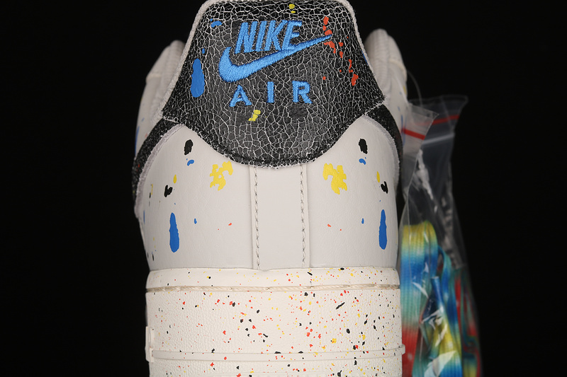 Air Force 1 Low 07 Lv8 Paint Splatter Light Bone/Black/Sail 17