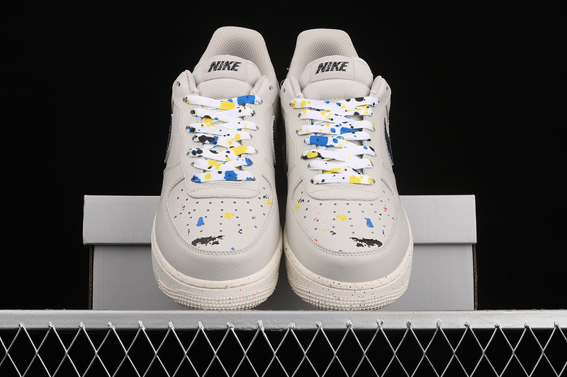 Air Force 1 Low 07 Lv8 Paint Splatter Light Bone/Black/Sail 19