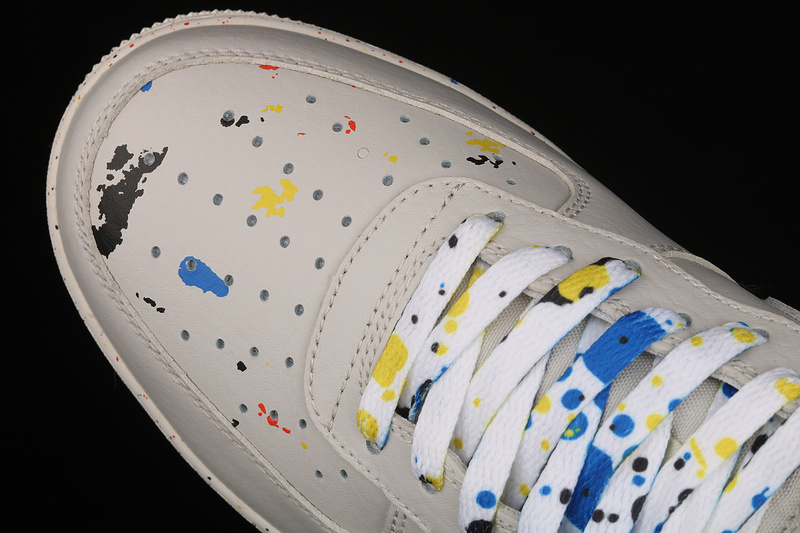 Air Force 1 Low 07 Lv8 Paint Splatter Light Bone/Black/Sail 25