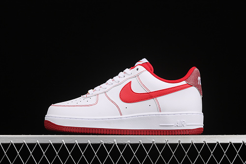 Air Force 1 Low First Use White/Whitte/Red 5