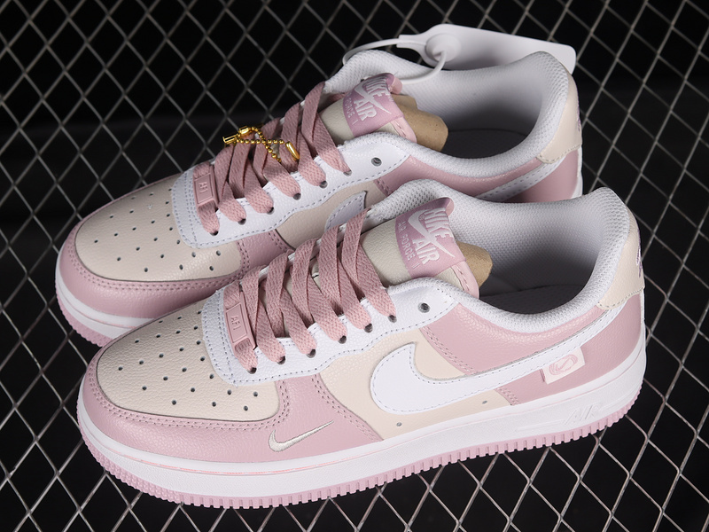 Nike Air Force 1 '07 Low White/Pink/Brown 11