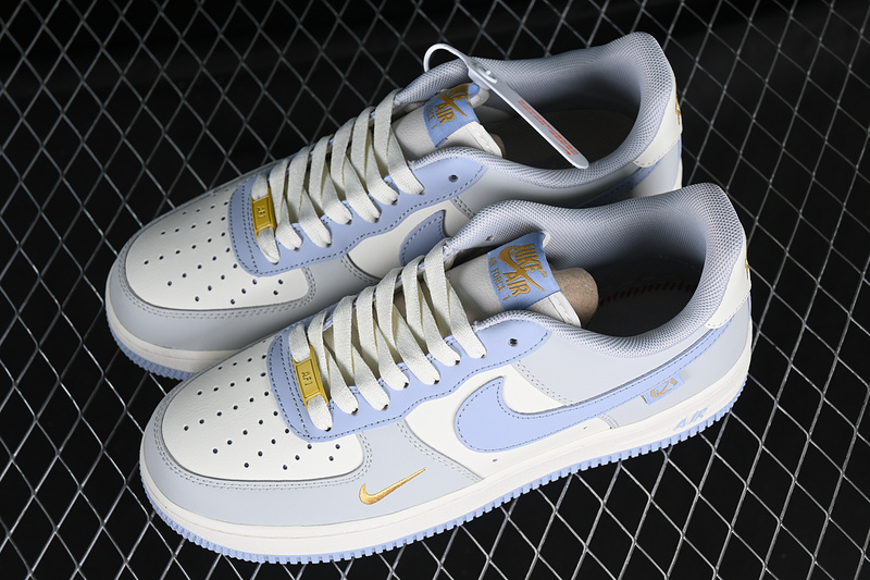 Nike Air Force 1 '07 Low White/Blue/Grey/Yellow 27