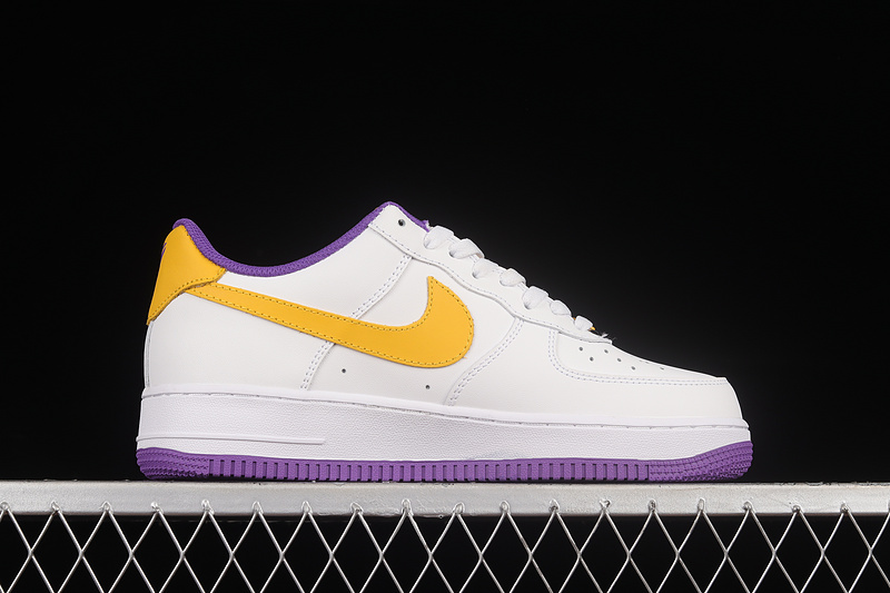 Nike Air Force 1 '07 Low White/Purple/Yellow 3