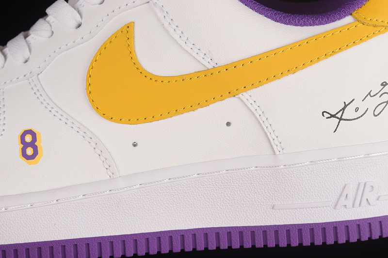 Nike Air Force 1 '07 Low White/Purple/Yellow 5