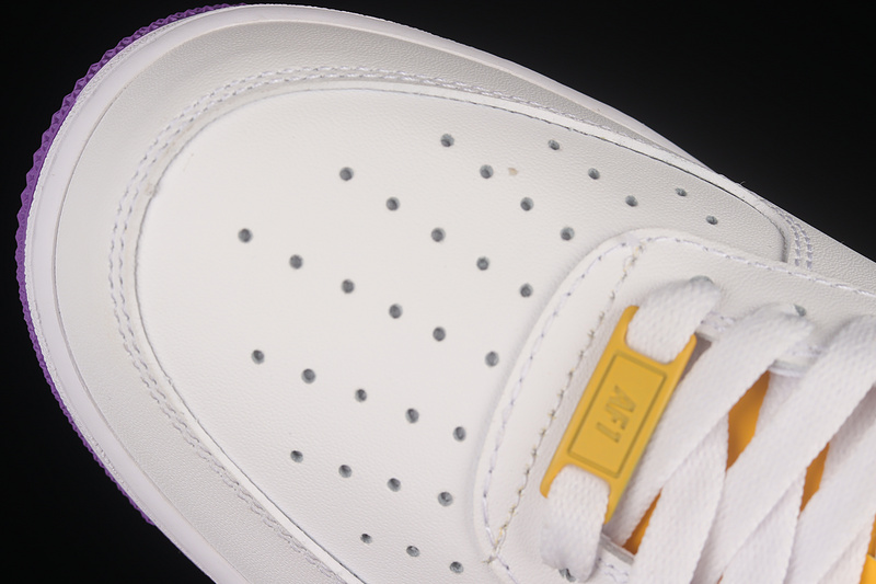 Nike Air Force 1 '07 Low White/Purple/Yellow 19