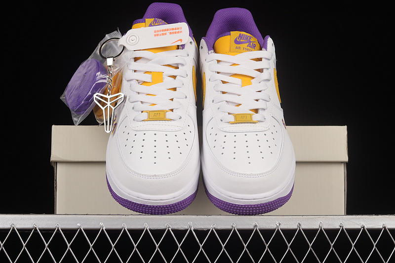 Nike Air Force 1 '07 Low White/Purple/Yellow 29